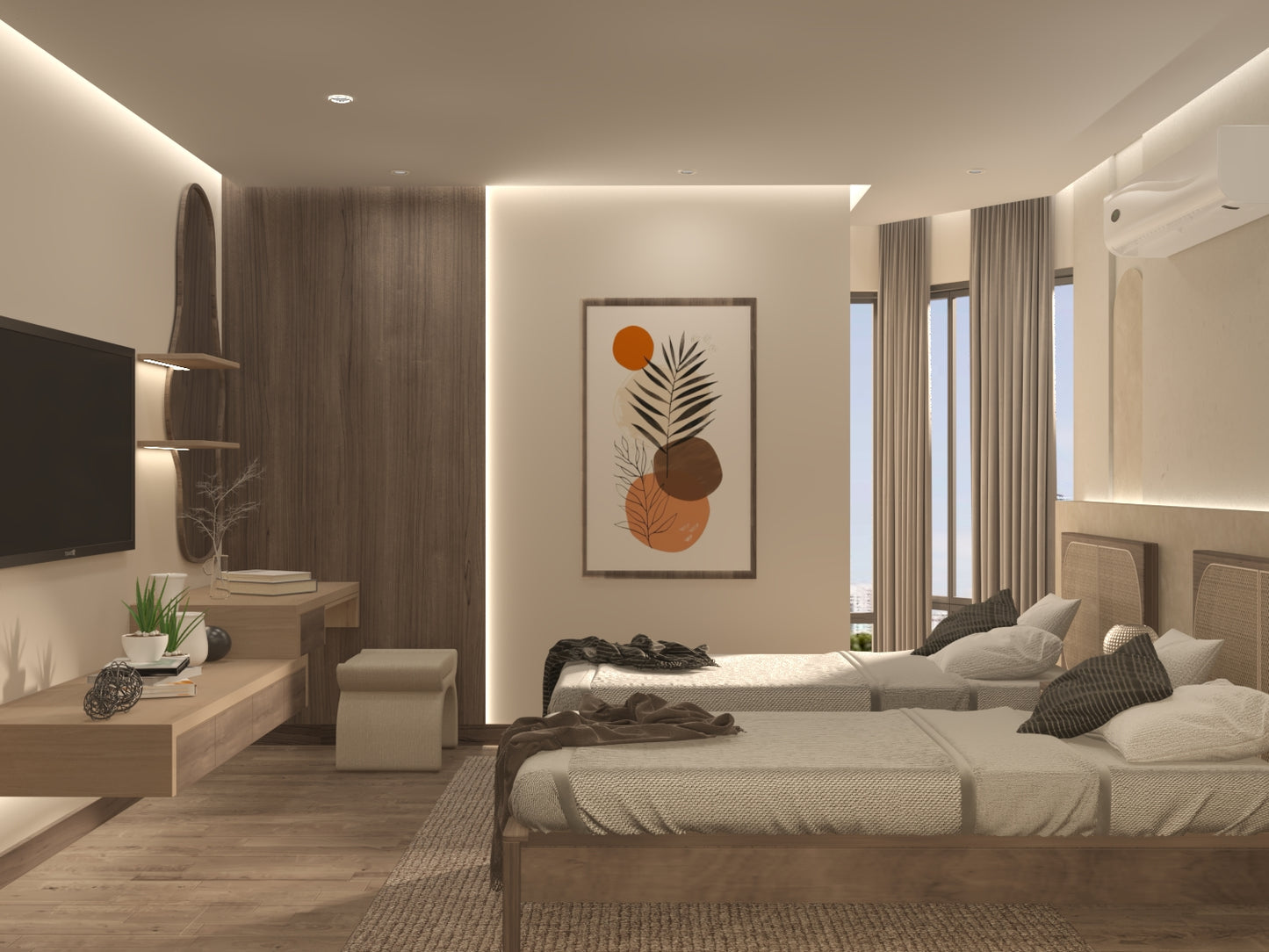 The Dual Tranquility Bedroom