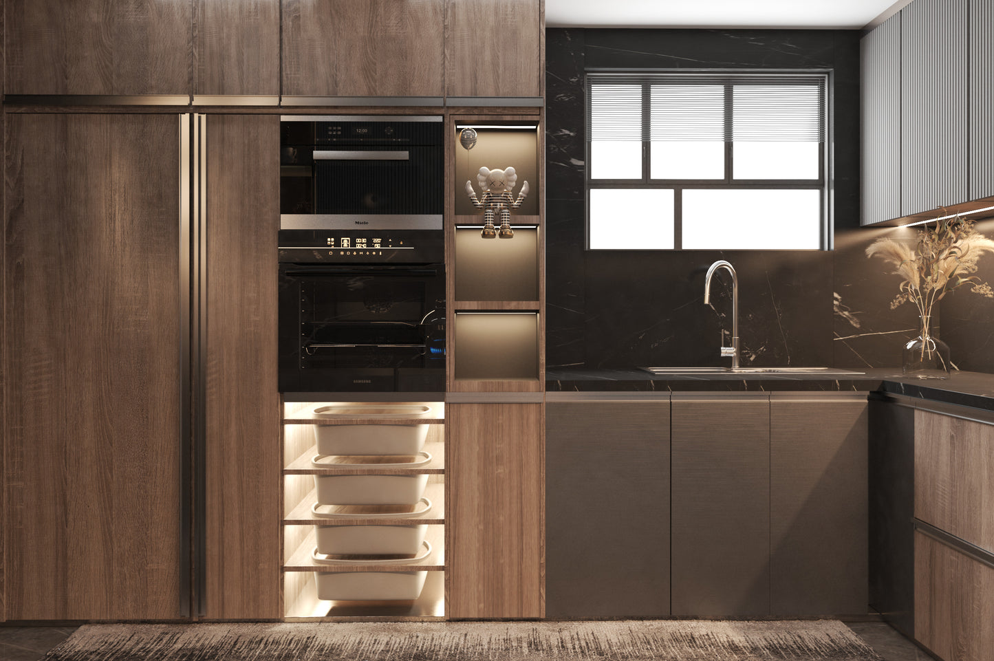 The Midnight Drift kitchen