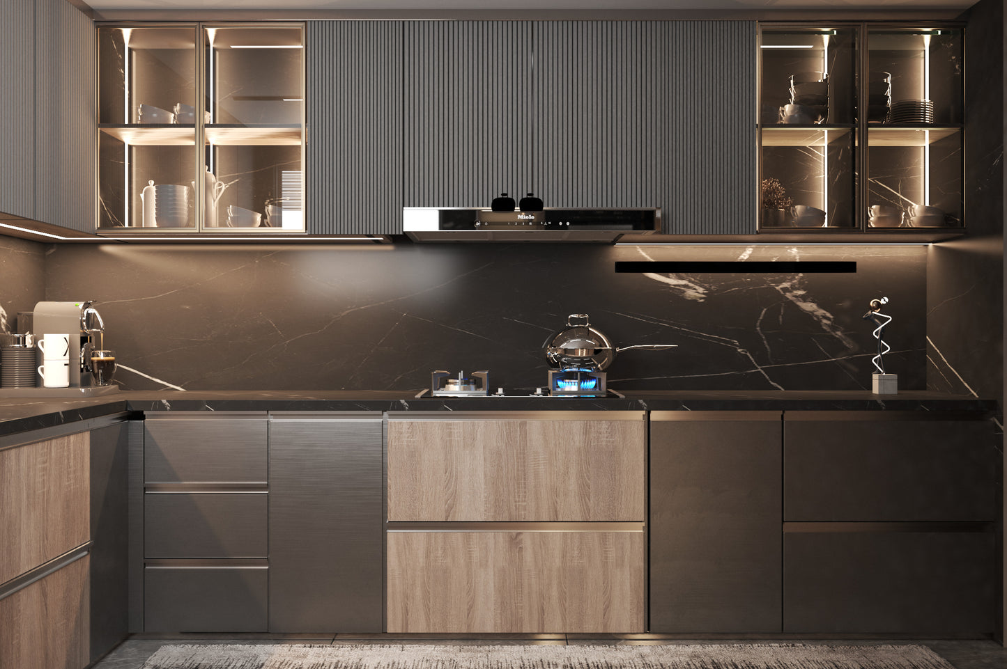 The Midnight Drift kitchen