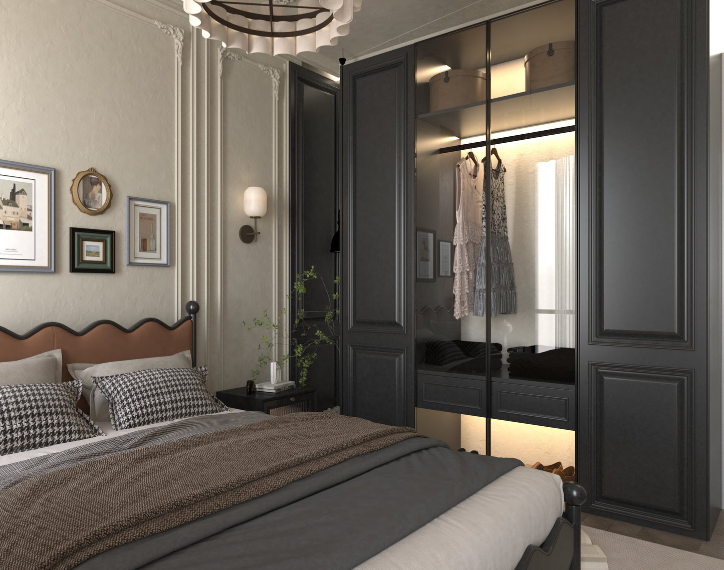 Elegance Noire Bedroom