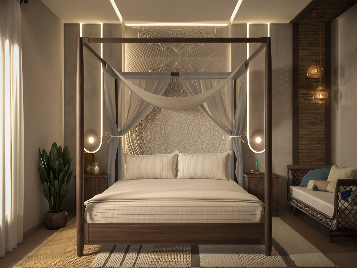 The Andalusian Eclipse Bedroom