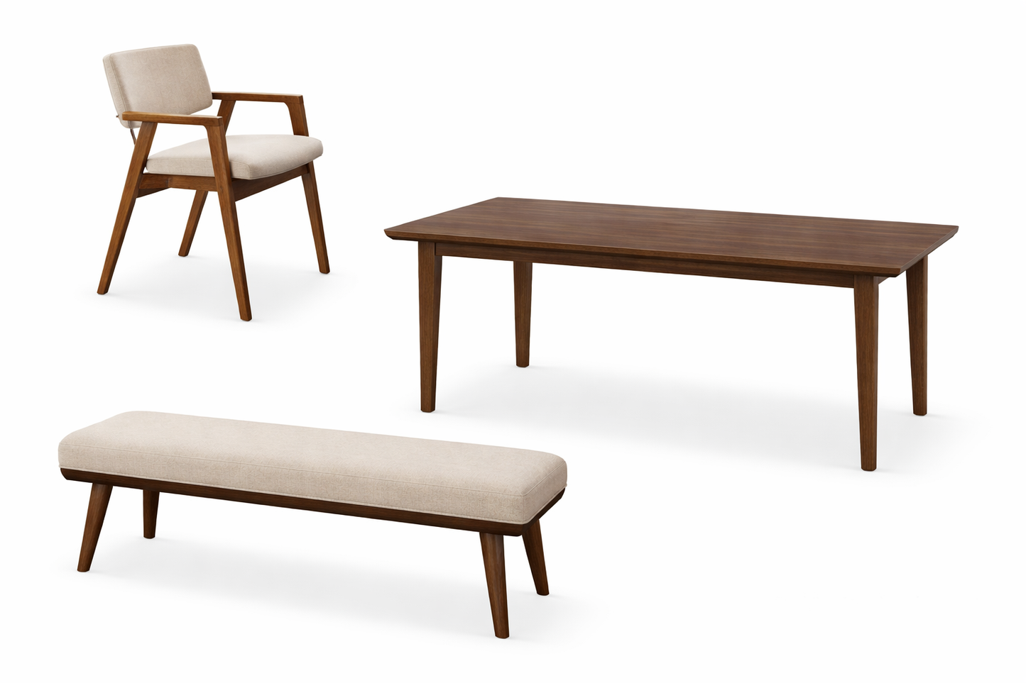 Earthy nook dining set