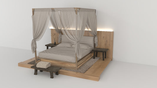Boho & Calma Bed setup