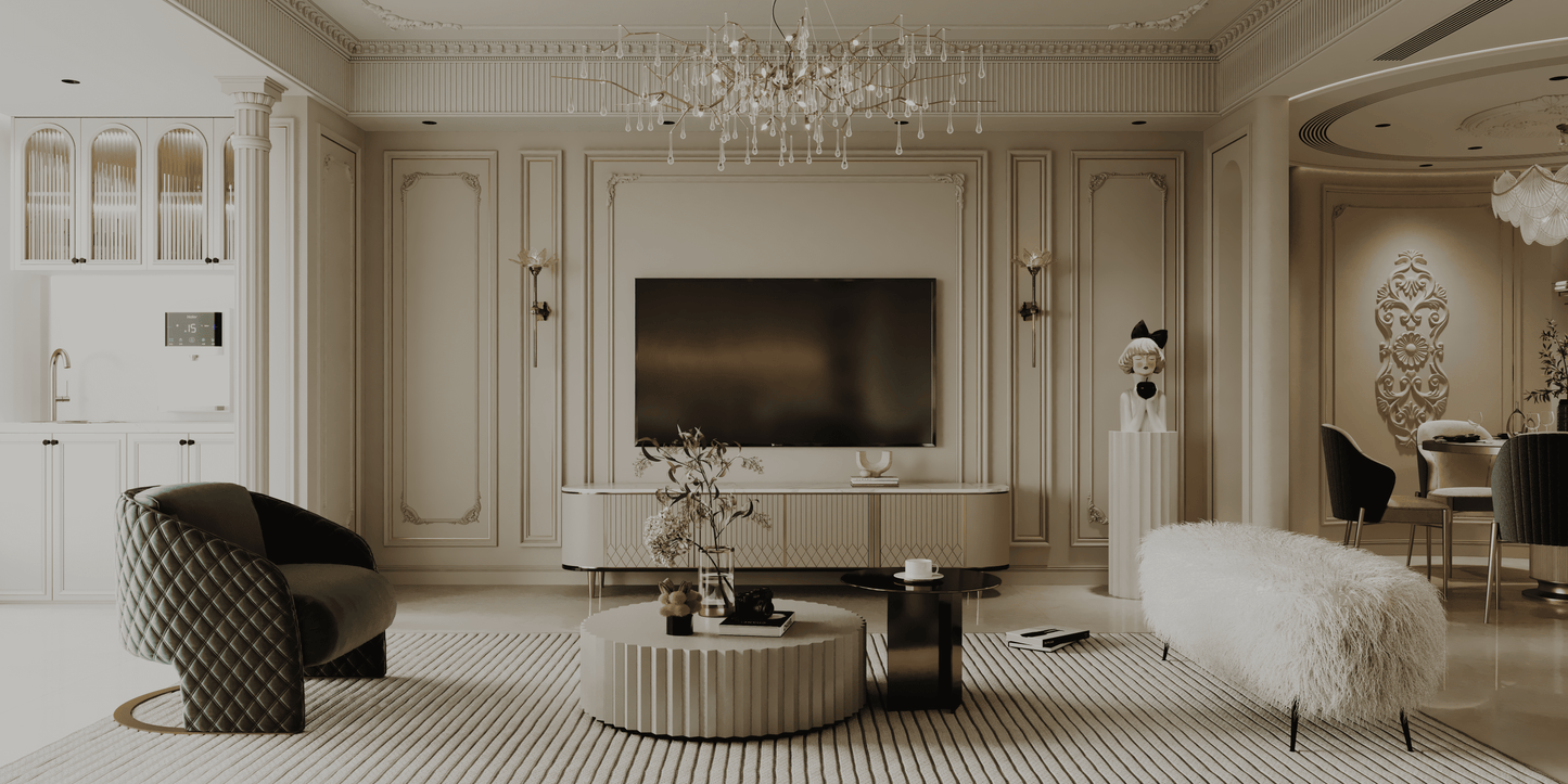 The Ivory Grove living set