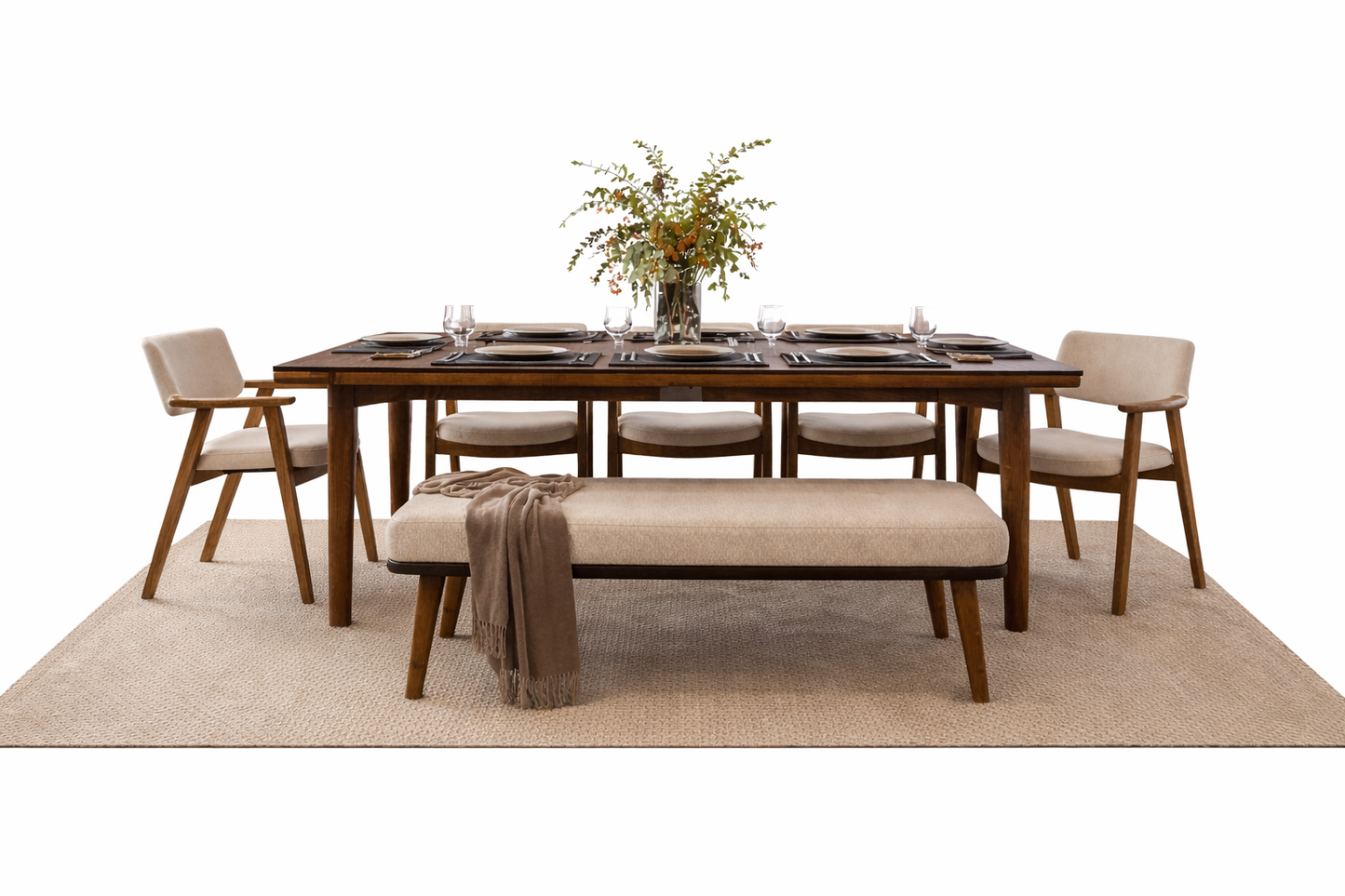 Earthy nook dining set