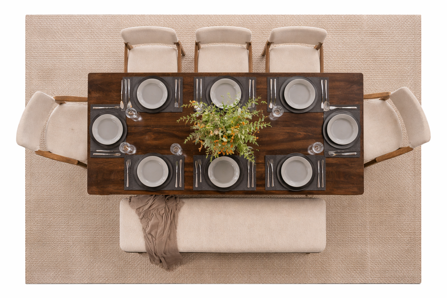 Earthy nook dining set