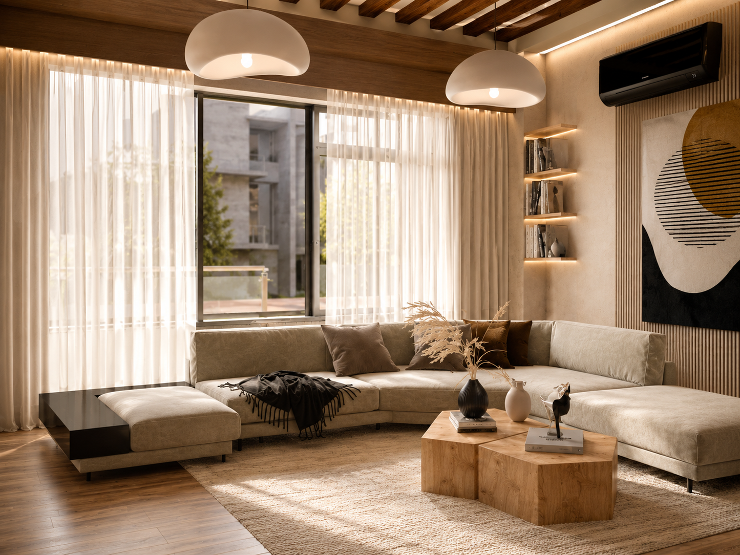 The Cozy Alcove Living Room