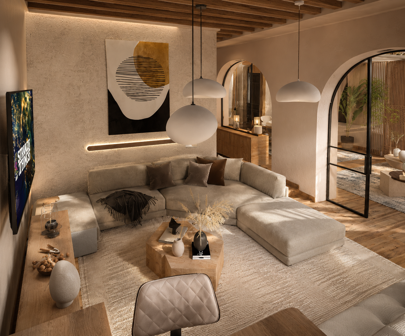 The Cozy Alcove Living Room
